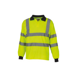 Polo manches longues haute visibilité (HVJ310) personnalisé
