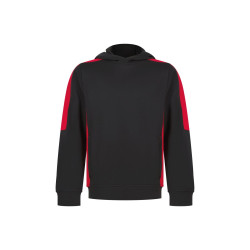 Sweat à capuche sportif contrasté enfant personnalisé