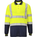 Polo bicolore à manches longues (S279) personnalisé