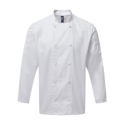 Veste de cuisine à manches longues Coolchecker® à empiècement dans le dos en mesh personnalisé