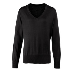 Pull col V Femme personnalisé