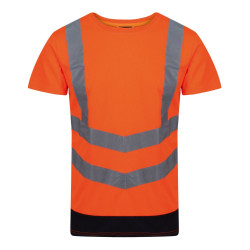 Pro hi-vis short sleeve t-shirt personnalisé
