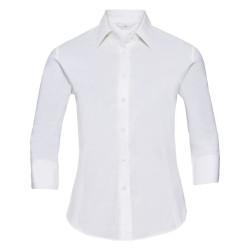 Chemise ajustée manches ¾ facile d’entretien pour femme personnalisé