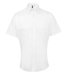 Chemise Oxford à manches courtes Signature Homme personnalisé