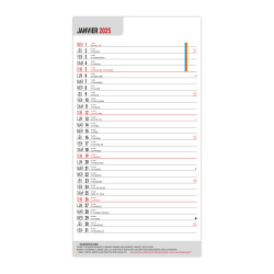 BLOC ÉPHÉMÉRIDE B3 2025 personnalisé