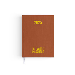 AGENDA EMBOITE VOYAGE TOILE 2025 personnalisé