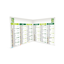 BANCAIRE STANDARD ORIGAMI CARRÉ VERT 2025 personnalisé