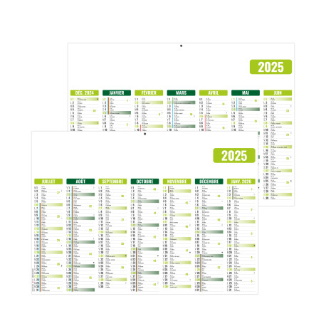 BANCAIRE STANDARD GAMECO VERT 2025 personnalisé