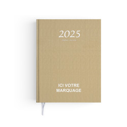 AGENDA EMBOITE SEMAINIER KRAFT 2025 personnalisé