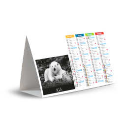 CHEVALET DE COMPTOIR PARADIS BLANC 2025 personnalisé