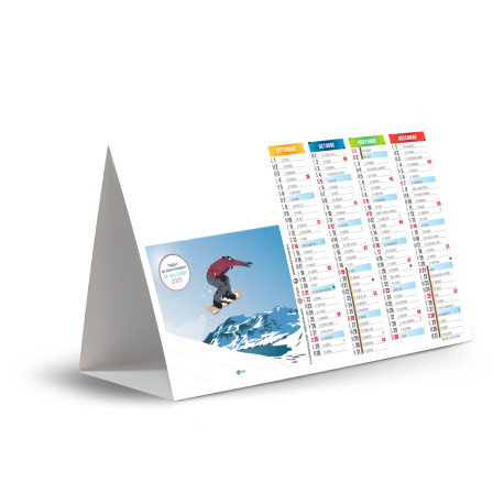 CHEVALET DE COMPTOIR SUR LA ROUTE DES VACANCES 2025 personnalisé