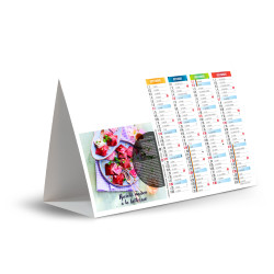 CHEVALET DE COMPTOIR PLATS ET DESSERTS 2025 personnalisé