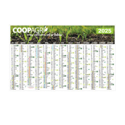 CALENDRIER BANCAIRE ÉCO CRÉATION 2025 personnalisé