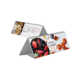 CHEVALET MAXI 13 FEUILLETS COULEURS CUISINE 2025 personnalisé