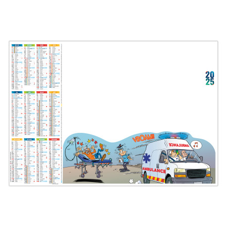 SOUS-MAIN SM L'AMBULANCIER 2025 personnalisé