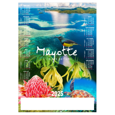 POSTER MAYOTTE 2025 personnalisé