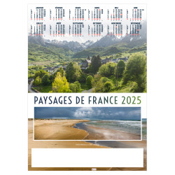 POSTER PAYSAGES DE FRANCE 2025 personnalisé