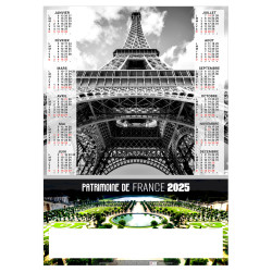 POSTER PATRIMOINE DE FRANCE 2025 personnalisé