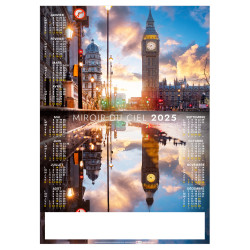 POSTER MIROIR VUE DU CIEL 2025 personnalisé