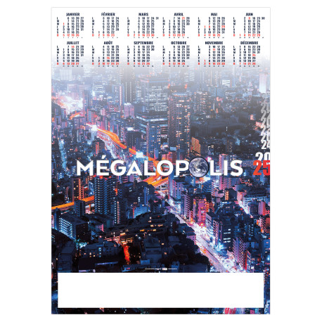 POSTER MÉGALOPOLIS 2025 personnalisé