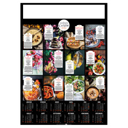 POSTER COULEURS CUISINE 2025 personnalisé