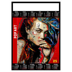 POSTER POP'ART 2025 personnalisé