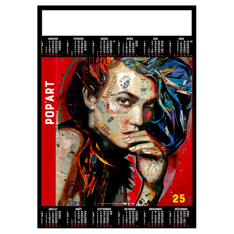 POSTER POP'ART 2025 personnalisé