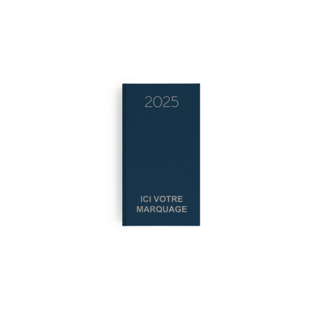 AGENDA EMBOITE MINI NATUREL 2025 personnalisé