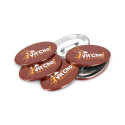 Badge ovale à épingle 70x45 mm vierge ou à personnaliser
