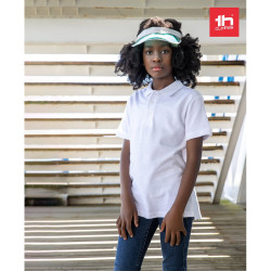 THC ADAM KIDS WH. Polo enfant unisexe vierge ou à personnaliser