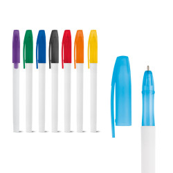 JADE. Stylo à bille en PP avec corps blanc