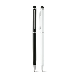 ZOE BK. Stylo à bille en aluminium avec pointe tactile vierge ou