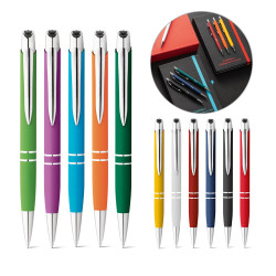 MARIETA SOFT. Stylo à bille en aluminium vierge ou à personnalise