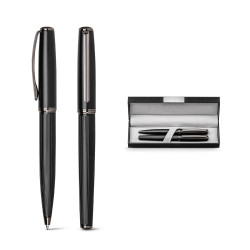 IMPERIO. KIt roller et stylo bille en métal vierge ou à personnal