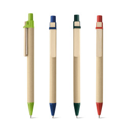 NAIROBI. Stylo à bille en papier kraft vierge ou à personnaliser