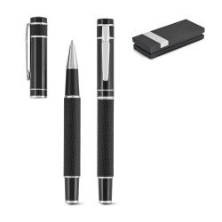 MOON. Roller en métal et simili cuir vierge ou à personnaliser