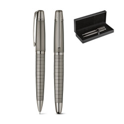 WARHOL. KIt roller et stylo bille en métal vierge ou à personnali