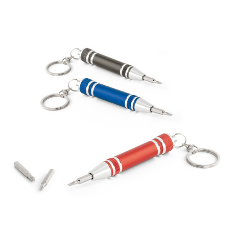 BASALT. Mini trousse à outils avec porte-clés vierge ou à personn