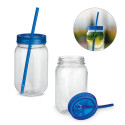 STRAW. Tasse avec paille 550 ml vierge ou à personnaliser - Express et pas cher
