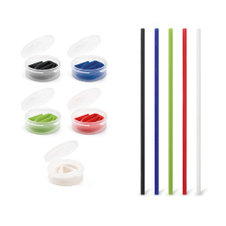 DRINKY. Paille en silicone réutilisable vierge ou à personnaliser