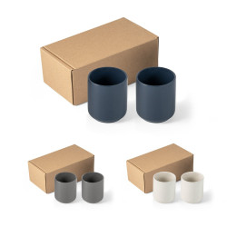 OWENS. Set de tasses en céramique vierge ou à personnaliser