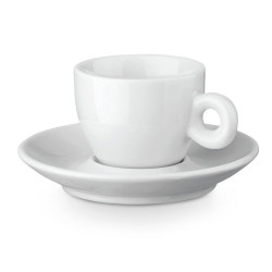 PRESSO. Tasse et soucoupe en céramique vierge ou à personnaliser