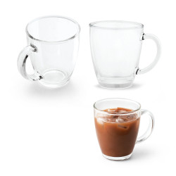 Tasse en verre 230mL  avec votre logo