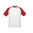 Tee-shirt baseball manches courtes vierge ou à personnaliser - Express et pas cher