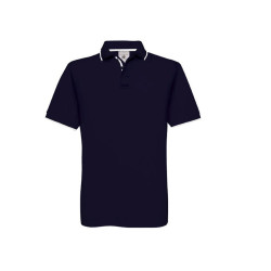 Polo coton col et manches contrastés vierge ou à personnaliser