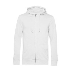 Sweat capuche zippé organique vierge ou à personnaliser
