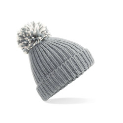 Bonnet à pompon brillant vierge ou avec votre logo