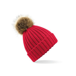 Bonnet grosse maille pop pom personnalisé - style et chaleur pour hiver