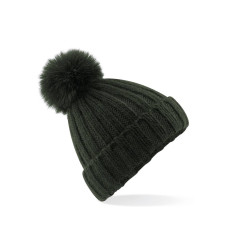 Bonnet Verbier grosse maille Pop Pom vierge ou avec votre logo