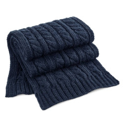 Echarpe motif torsadé vierge ou à personnaliser